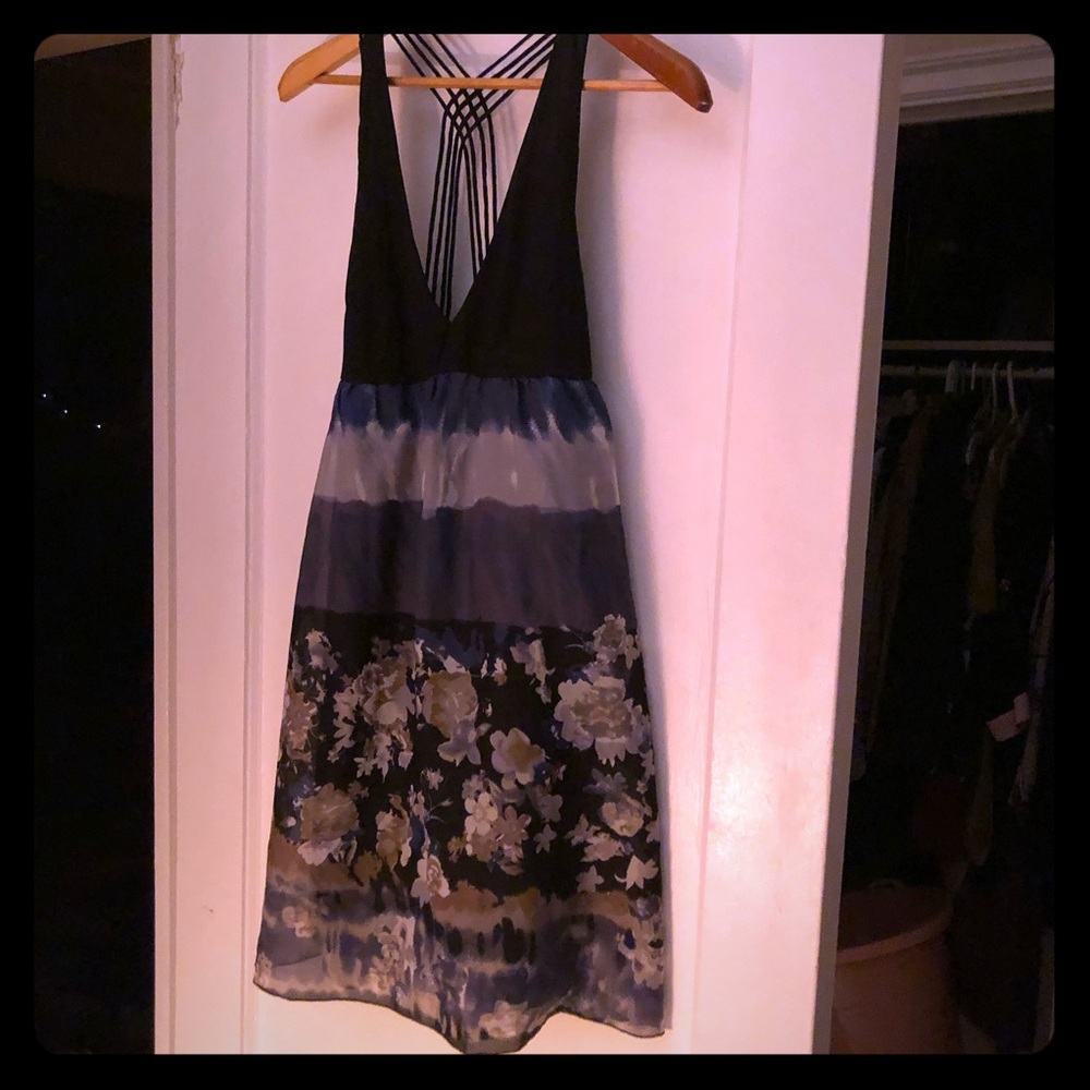 Dress with multiple patterns